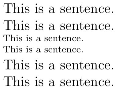 fontsize - How to Change the Default Font Size in the Middle of One ...