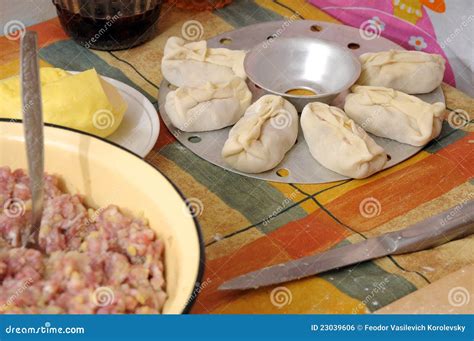 Manty. stock photo. Image of meal, meat, wheaten, food - 23039606