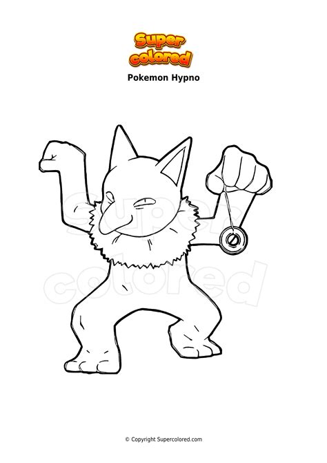 Dibujo para colorear Pokemon Hypno