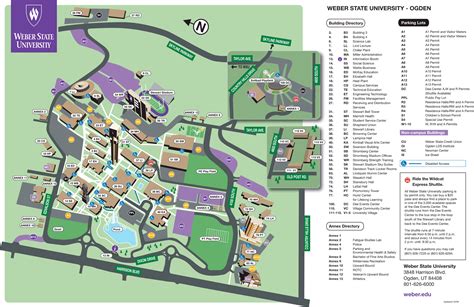 Weber State University - Weber State University Ogden Campus Map