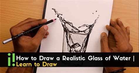 how to draw a glass