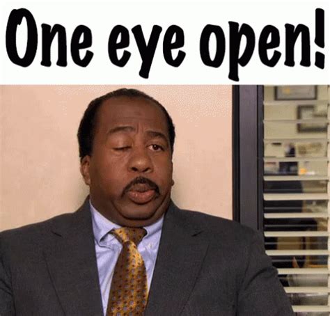 One Eye Open GIF - OneEyeOpen - Discover & Share GIFs