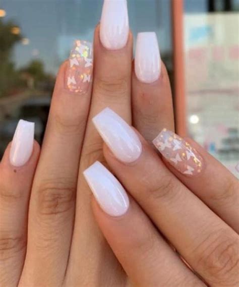 Pink and White Coffin Nail Combinations - TailoringinHindi
