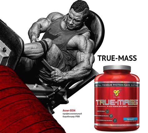 Гейнер BSN True Mass и True Mass 1200: состав и как принимать Тру Масс