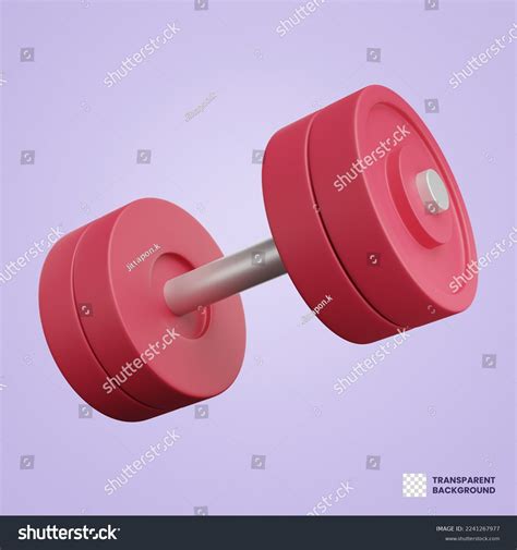 3d Dumbell Fitness Gym Png Transparent Stock Illustration 2241267977