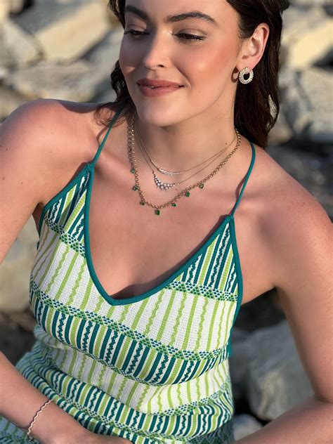 Pluma 3 Row Blue Sapphire Forward Facing Hoop Earrings – Graziela