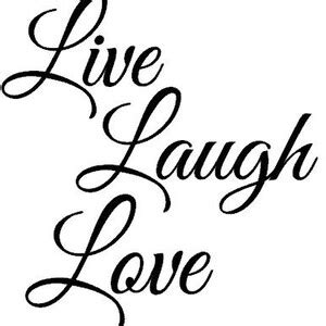 Live Laugh Love Vinyl Decal Live Laugh Love Living Room Decal Wall ...