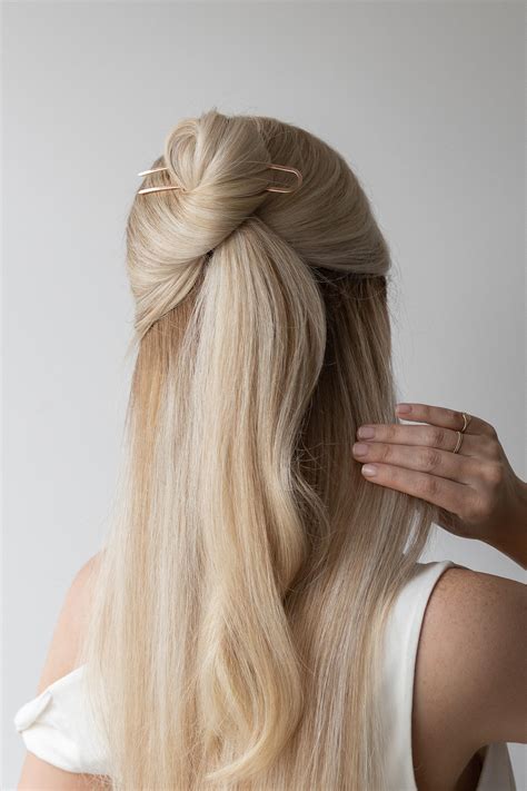 The surprising half up half down hair styles secret for volume 5