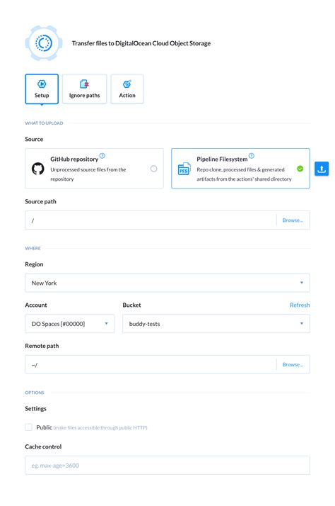 DigitalOcean Spaces - CI/CD, Delivery, Deploy, DevOps with Buddy