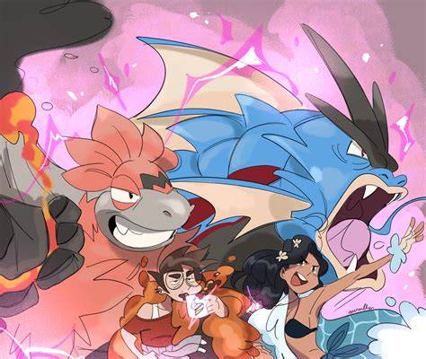 ArtStation - Water/Fire Pokemon Gym Leader Concept