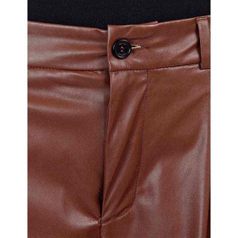 Replay Leather pants Brown | Dressinn