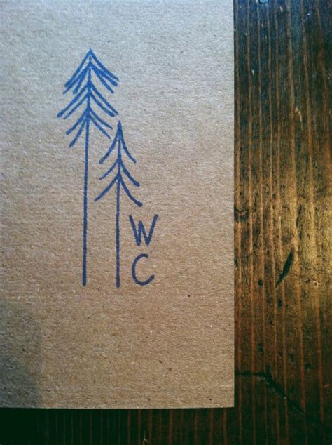 Items similar to Custom Stamp Pine Tree Decorative Stamp on Etsy