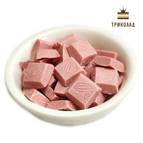 Шоколад розовый термостабильный со вкусом малины. Icam, Италия, фасовка ...