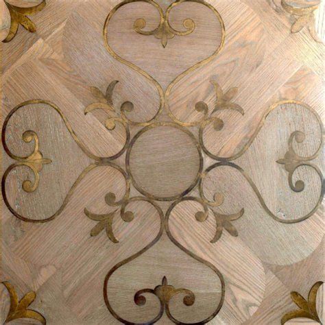 Паркет с металлом — Киреевская паркетная фабрика | Marble inlay designs ...