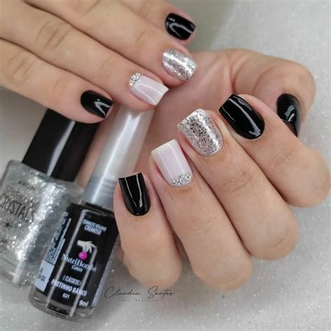 Unha Com Esmalte Preto - +35 unhas decoradas com Esmalte preto. Cor Ideal para quem gosta de um ...