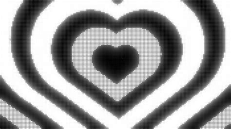 Black and White Y2k Neon LED Lights Heart Background || 1 Hour Looped ...