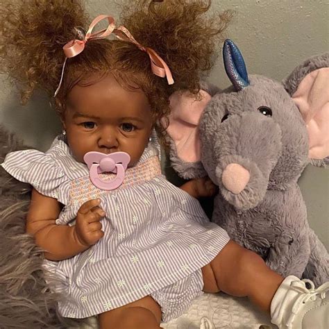 African American 12'' Handmade Fantasy Vivienne Black Silicone Reborn ...