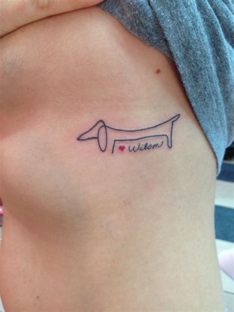 Outline Dachshund Tattoo - Printable Calendars AT A GLANCE