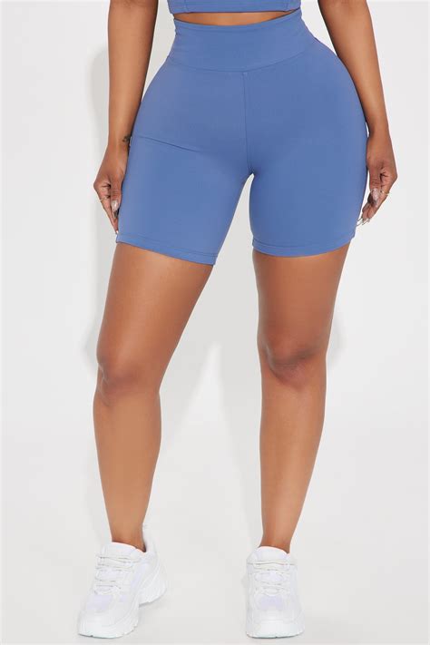Body Burn Super Soft Active Biker Short - Slate Blue | Fashion Nova