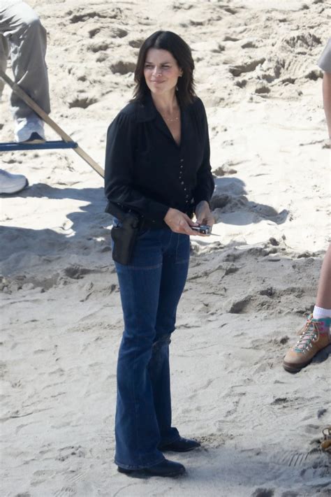 NEVE CAMPBELL Filming Scenes at a Beach in Malibu 09/20/2022 – HawtCelebs