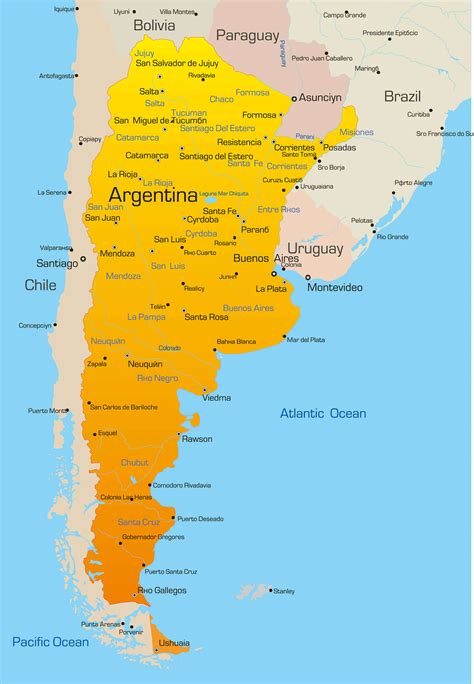 Argentina Map - Guide of the World