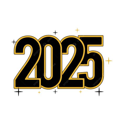 New Year 2025 Vector, 2025, Year, New Year PNG and Vector with