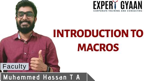 introduction  macros youtube