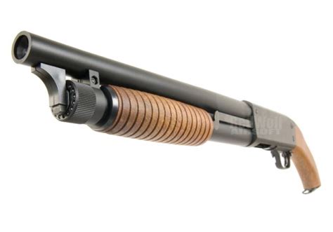 ktw ithaca  sawed  airsoft spring shotgun redwolf