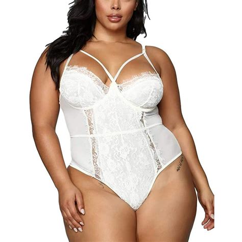 Lace Bodysuit Plus Size