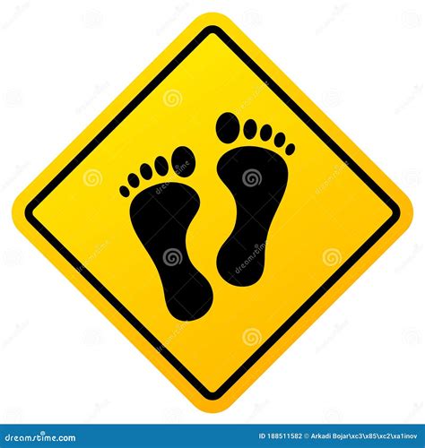 Footprint vector sign stock vector. Illustration of kids - 188511582