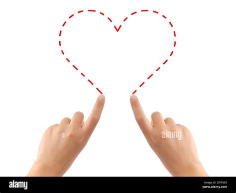 Hand drawing heart Stock Photo - Alamy