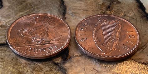 Irish Lucky Penny harp & Hen With Chicks Ireland 1 - Etsy