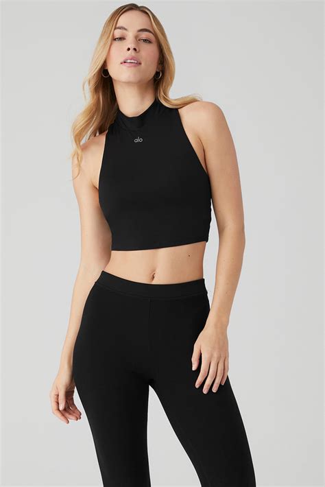 Alosoft Top That Bra Tank - Black | Alo Yoga