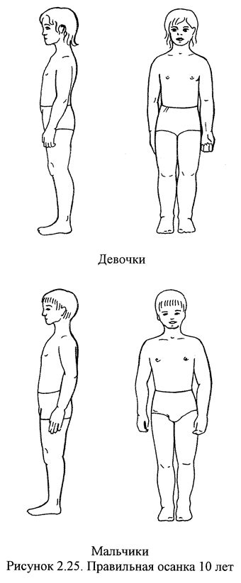 Тест для выявления нарушении осанки