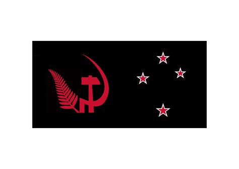 Potential flag of a socialist New Zealand - I guess the red stars can