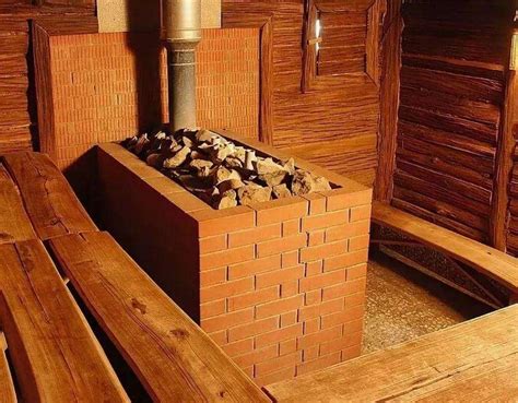 Самодельная кирпичная печь для бани (мини) – 8 фото