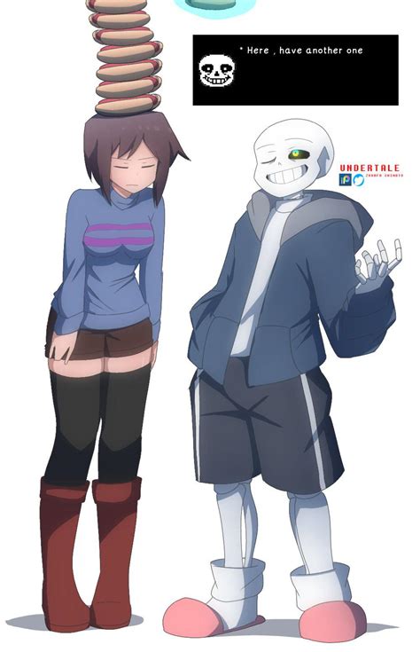 [Frisk, Sans] Legally required break (@SZukafu) : r/UnderTail