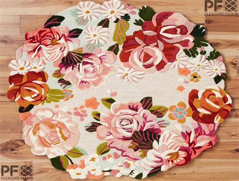 floral rug vintage  handmade woolen area rug  kitchen