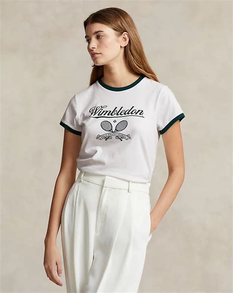 Wimbledon Graphic Ringer Tee | Ralph Lauren® Australia