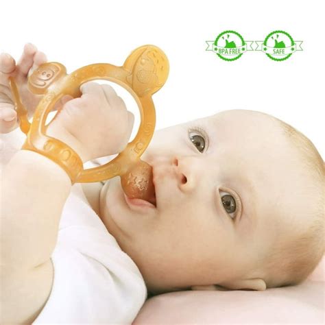 SZDUDU Baby Teething Toys for Babies 6-12 Months, Adjustable Silicone ...