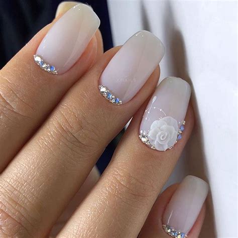 Свадебный маникюр 2024: стильные идеи для невесты | Bridal nail art ...