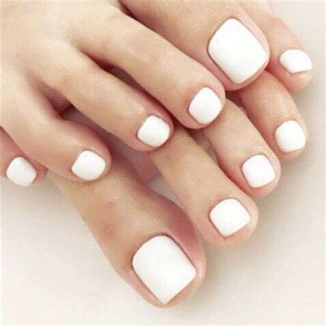 White Toe Nail Designs
