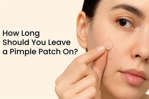 how long to keep pimple patches on