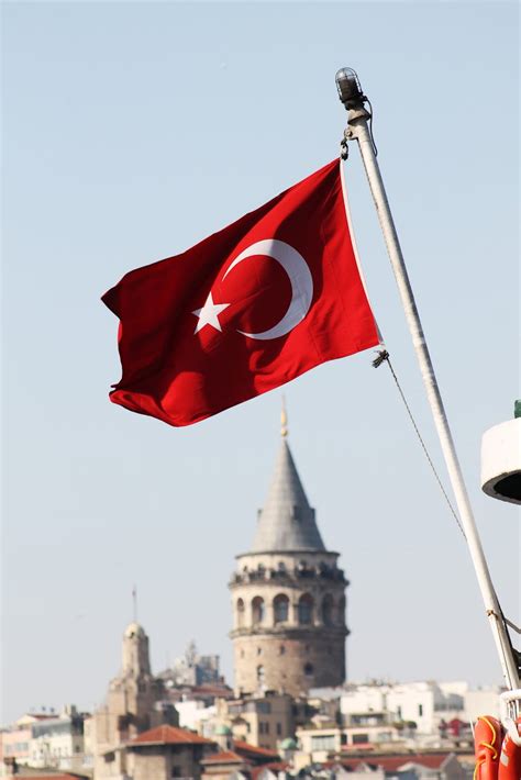 turkish flag  stock photo