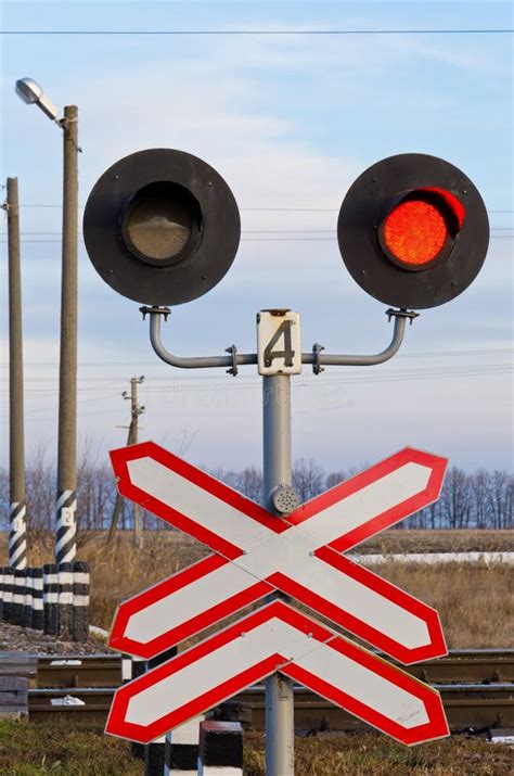 Railway semaphore stock image. Image of road, rails, sign - 22600953