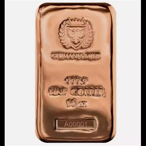 10 oz Copper Bar - Copper State Coin and Bullion