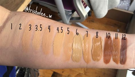 Charlotte Tilbury Magic Foundation Swatches | Foundation swatches ...