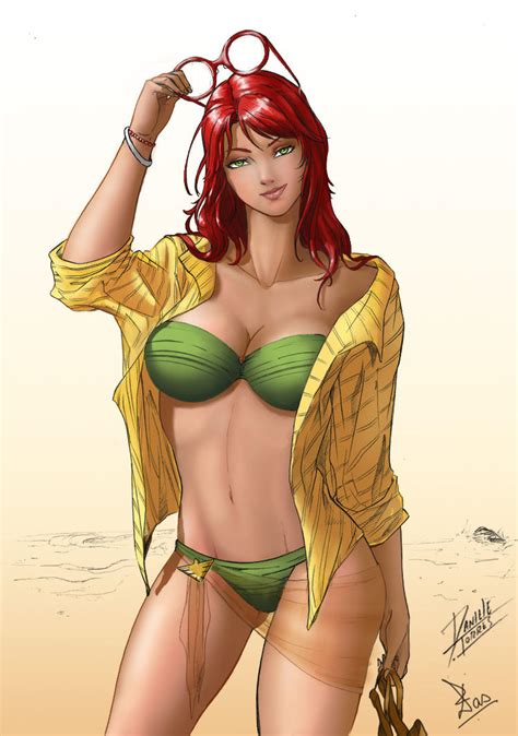 Jean Grey Bikini by Artdrift on DeviantArt