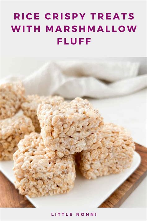 how to make rice crispy cakes with marshmallow fluff
