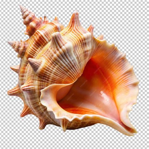 stunning conch shell  portrait isolated premium ai generated psd